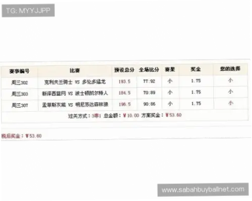 体彩篮球玩法规则与基本技巧